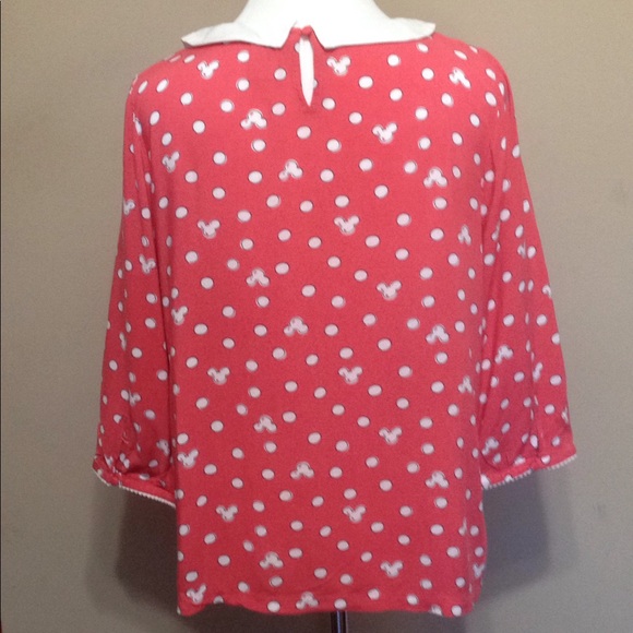 Disney LaurenConrad Minnie Blouse Peter Pan Collar - Picture 3 of 8